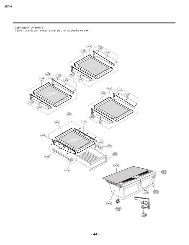 REFRIGERATOR PARTS Diagram and Parts List for LFX23961SB  LG Refrigerator