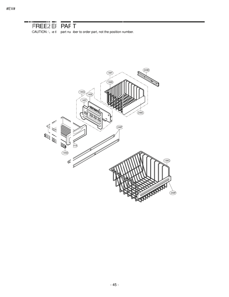 FREEZER PART Diagram and Parts List for LRBC22544WW  LG Refrigerator