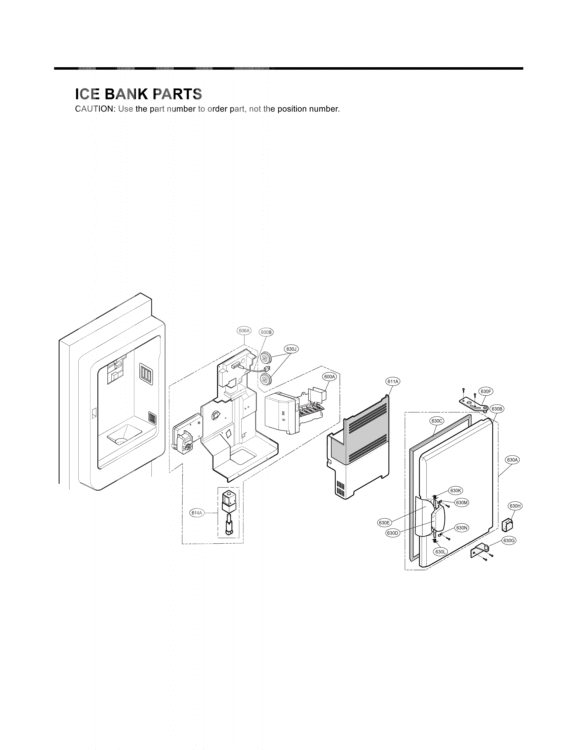 ICE BANK PARTS Diagram and Parts List for LFX25980ST LFX25980ST LG Refrigerator