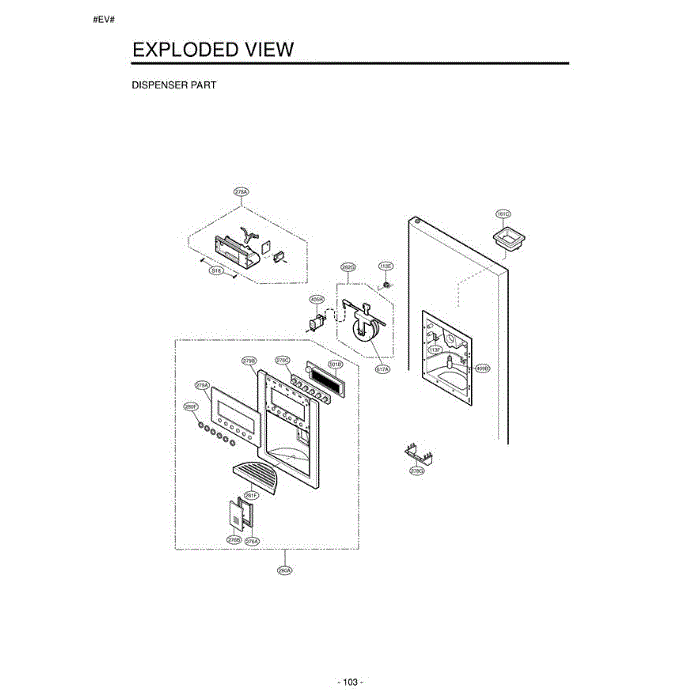 Section 2 Diagram and Parts List for LRSC26925SW ASWCLGA LG Refrigerator
