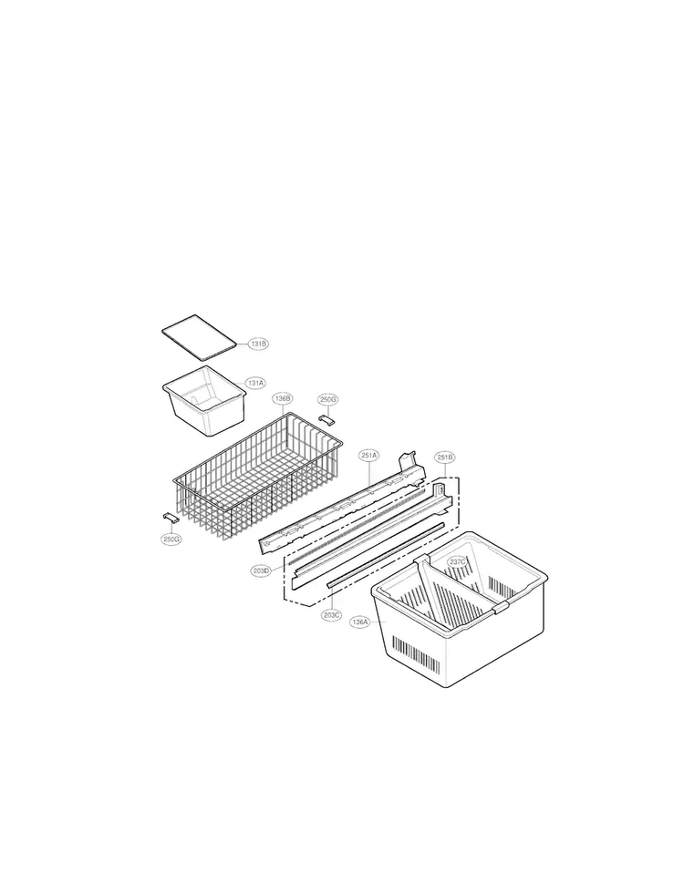 Freezer Parts Diagram and Parts List for LMX25981SB 02 LG Refrigerator