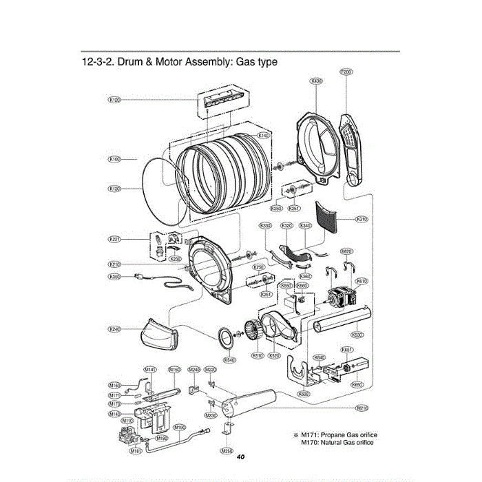 Section 3 Diagram and Parts List for DLG2522W ABWEEUS LG Dryer