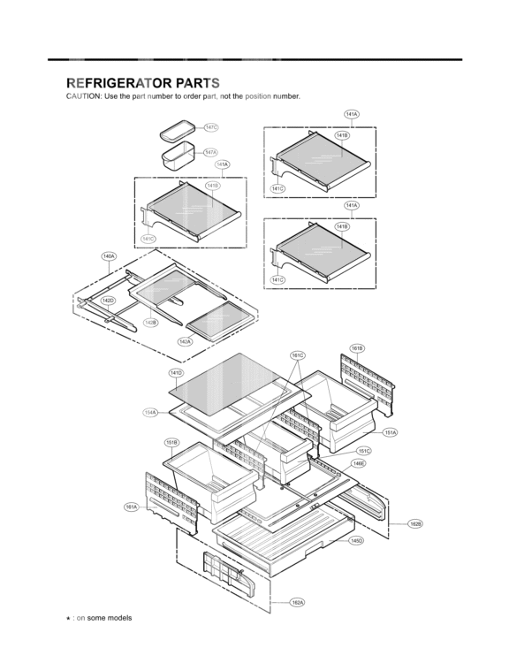 REFRIGERATOR PARTS Diagram and Parts List for LFX21971ST LFX21971ST /02 LG Refrigerator