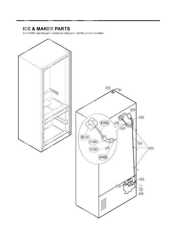 ICE & MAKER PARTS Diagram and Parts List for LFX21971ST LFX21971ST /02 LG Refrigerator