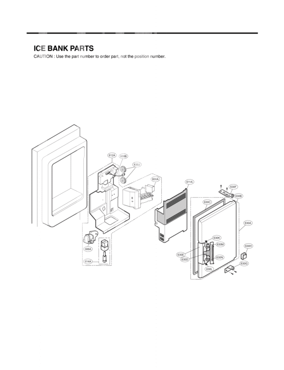 ICE BANK PARTS Diagram and Parts List for LMX25981ST LMX25981ST /01 LG Refrigerator