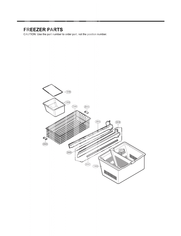FREEZER PARTS Diagram and Parts List for LMX25981ST GR-L25AUSJH LG Refrigerator
