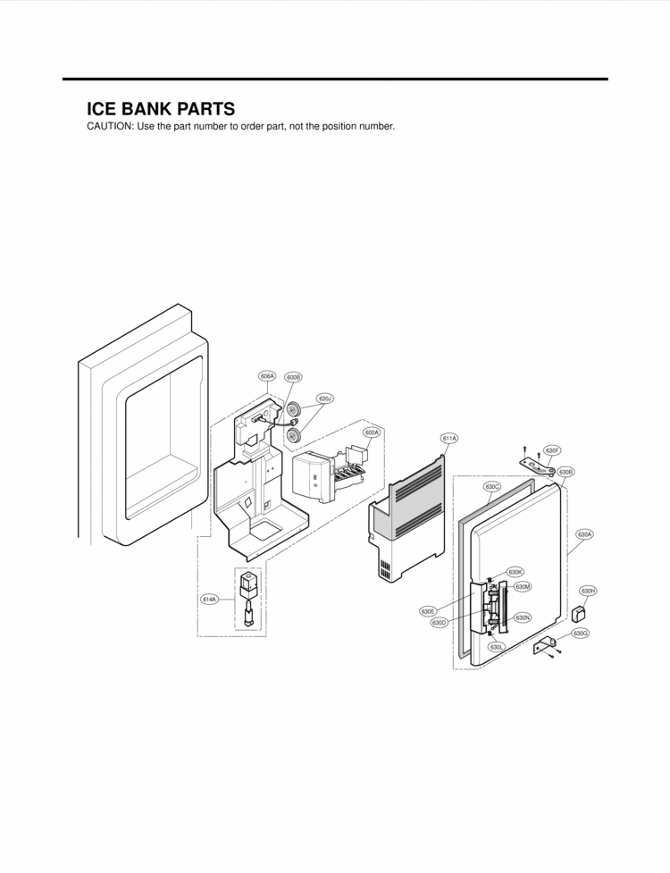 ICE BANK PARTS Diagram and Parts List for LMX21981ST LMX21981ST /02 LG Refrigerator