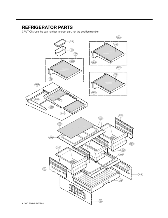 REFRIGERATOR PARTS Diagram and Parts List for LMX25981ST LMX25981ST /02 LG Refrigerator