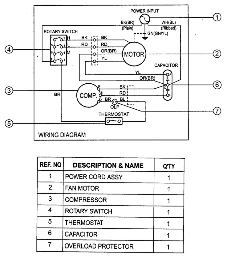 Wiring Diagram Diagram and Parts List for R5003  LG Air Conditioner