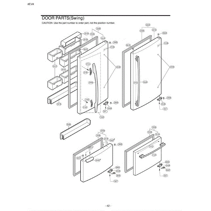 Section 3 Diagram and Parts List for LRBC20512TT ATICLGG LG Refrigerator