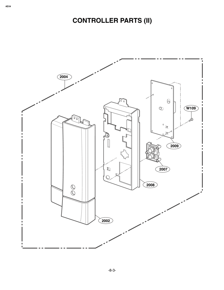 CONTROLLER PARTS II Diagram and Parts List for LMVM1955SBQ  LG Microwave
