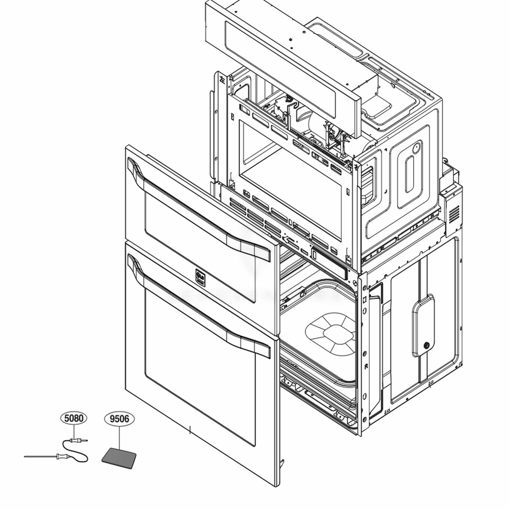 Main Diagram and Parts List for LSWC307ST ASTLSTD LG Range