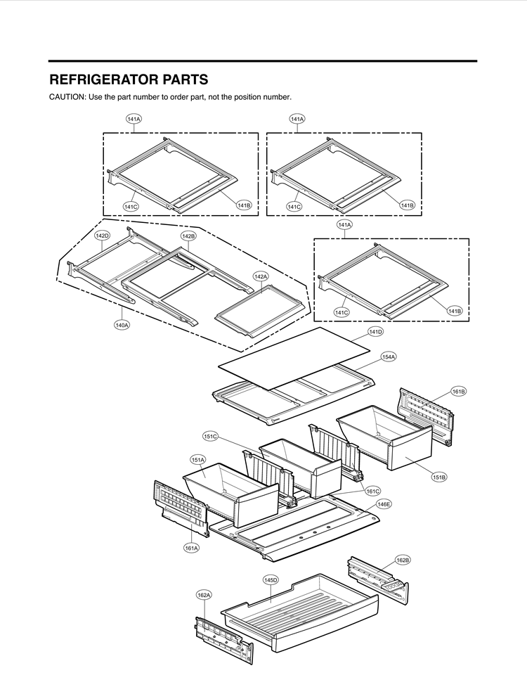 REFRIGERATOR PARTS Diagram and Parts List for LMX28987ST ASTCLGA LG Refrigerator
