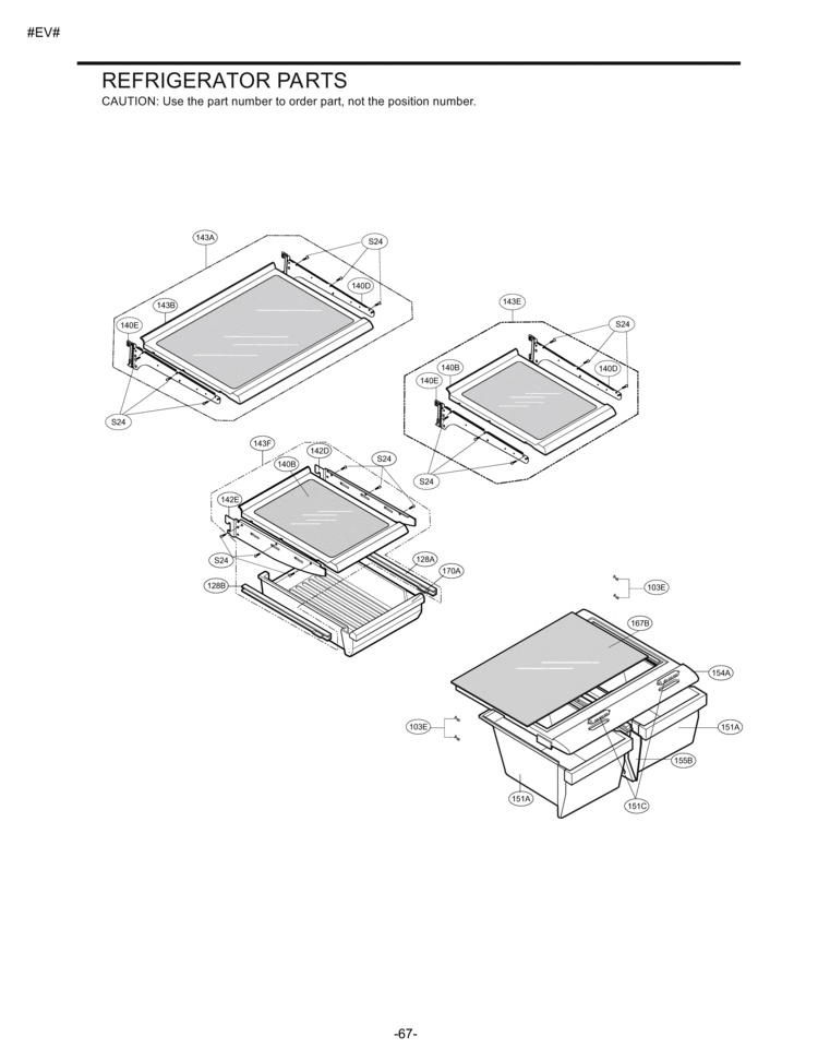 REFRIGERATOR PARTS Diagram and Parts List for LRBN22514ST  LG Refrigerator