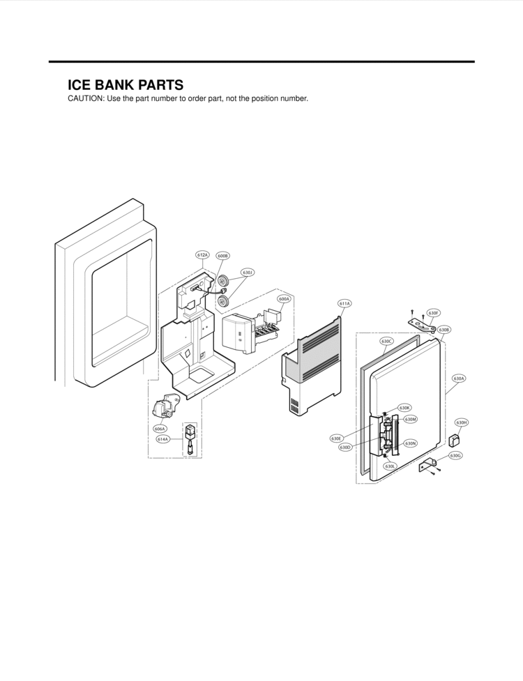 ICE BANK PARTS Diagram and Parts List for LFX25975SW LFX25975SW /01 LG Refrigerator