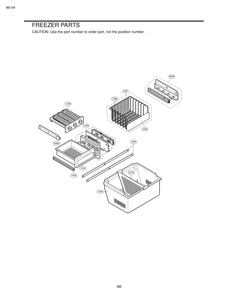FREEZER PARTS Diagram and Parts List for LRDN22734TT  LG Refrigerator