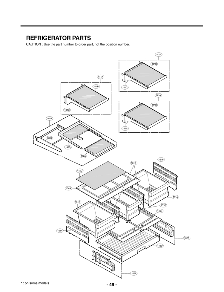 REFRIGERATOR PARTS Diagram and Parts List for LMX25981ST AST5GSC LG Refrigerator