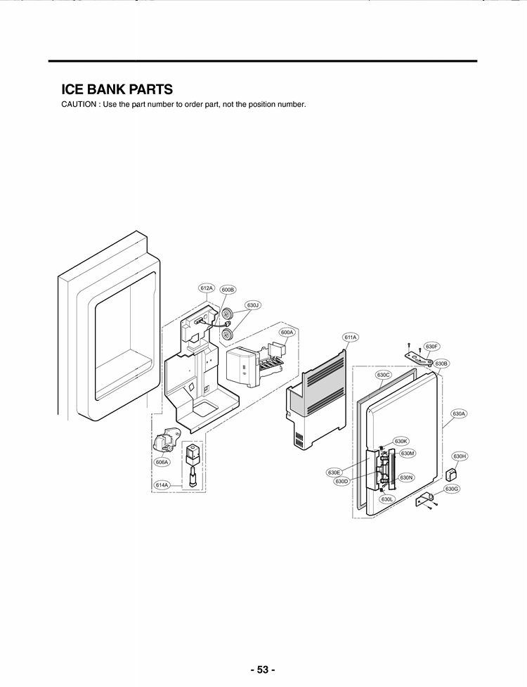 ICE BANK PARTS Diagram and Parts List for LMX25981ST AST5GSC LG Refrigerator