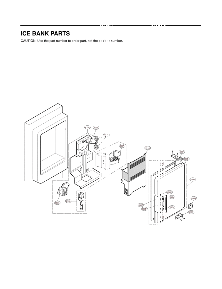 ICE BANK PARTS Diagram and Parts List for LMX28983ST LMX28983ST /02 LG Refrigerator