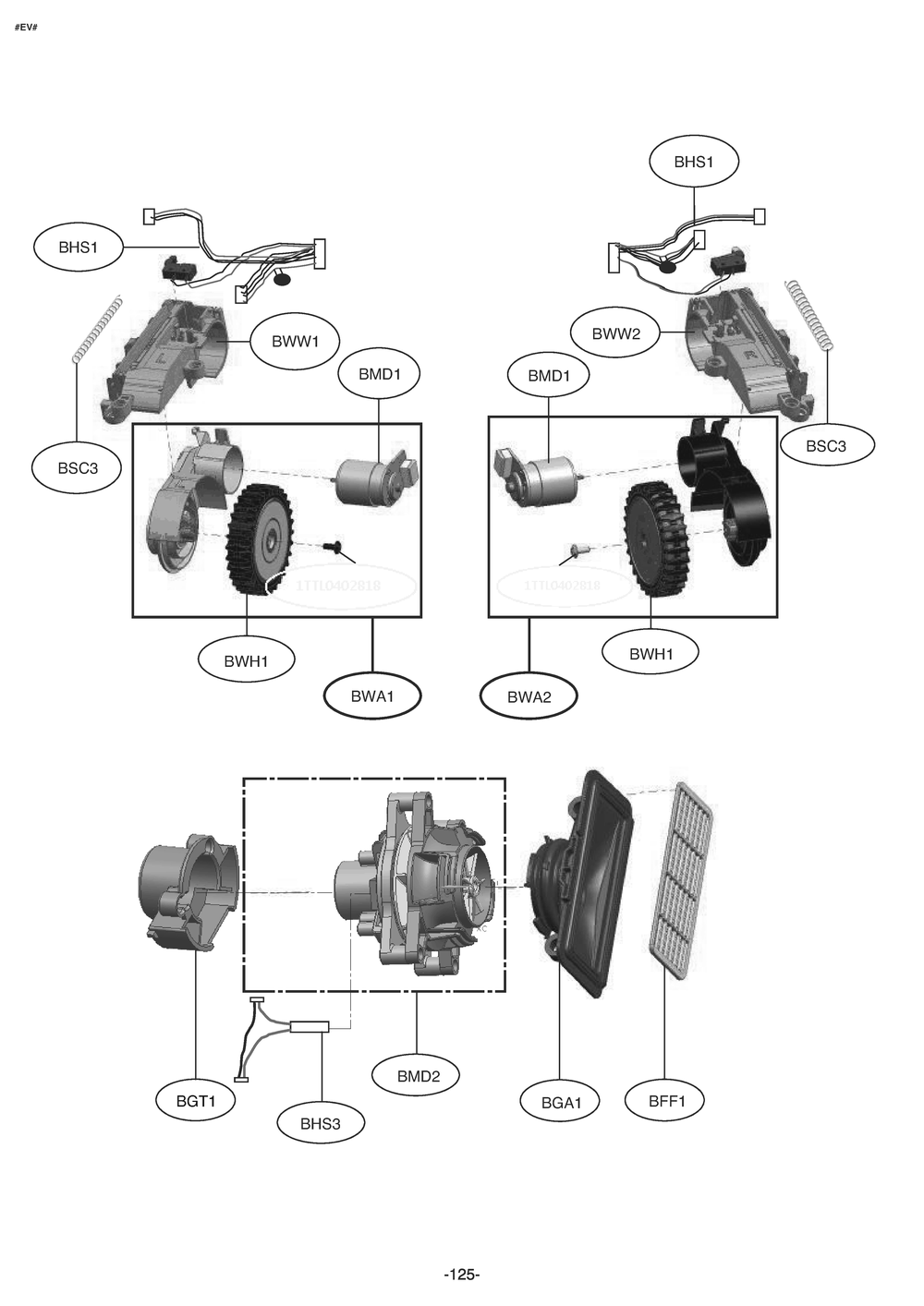Diagram 3 Diagram and Parts List for VR6680LV ARDELGA LG Robotic Vacuum
