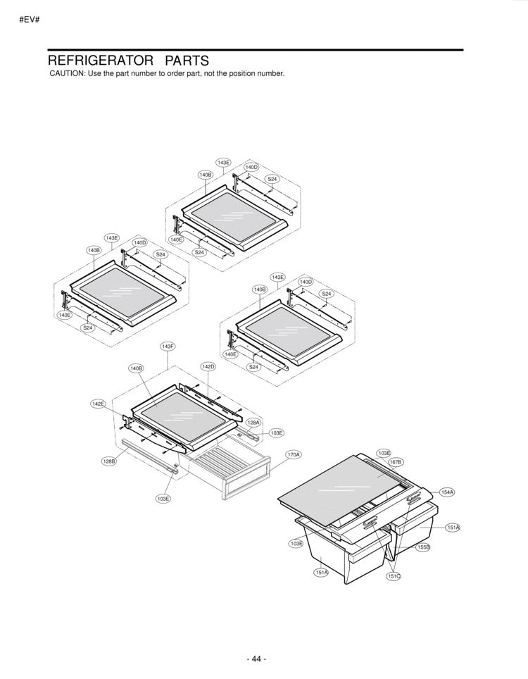 REFRIGERATOR PARTS Diagram and Parts List for LBC20514TT LBC20514TT /01 LG Refrigerator