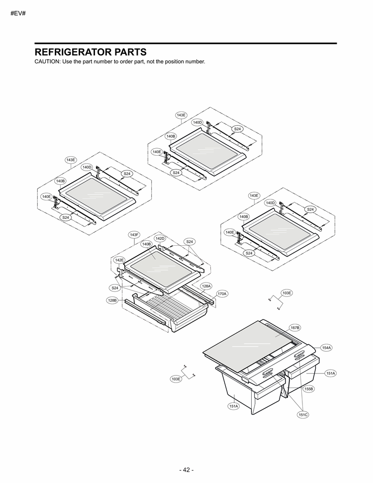 REFRIGERATOR PARTS Diagram and Parts List for LBC22520ST AST1LGG LG Refrigerator