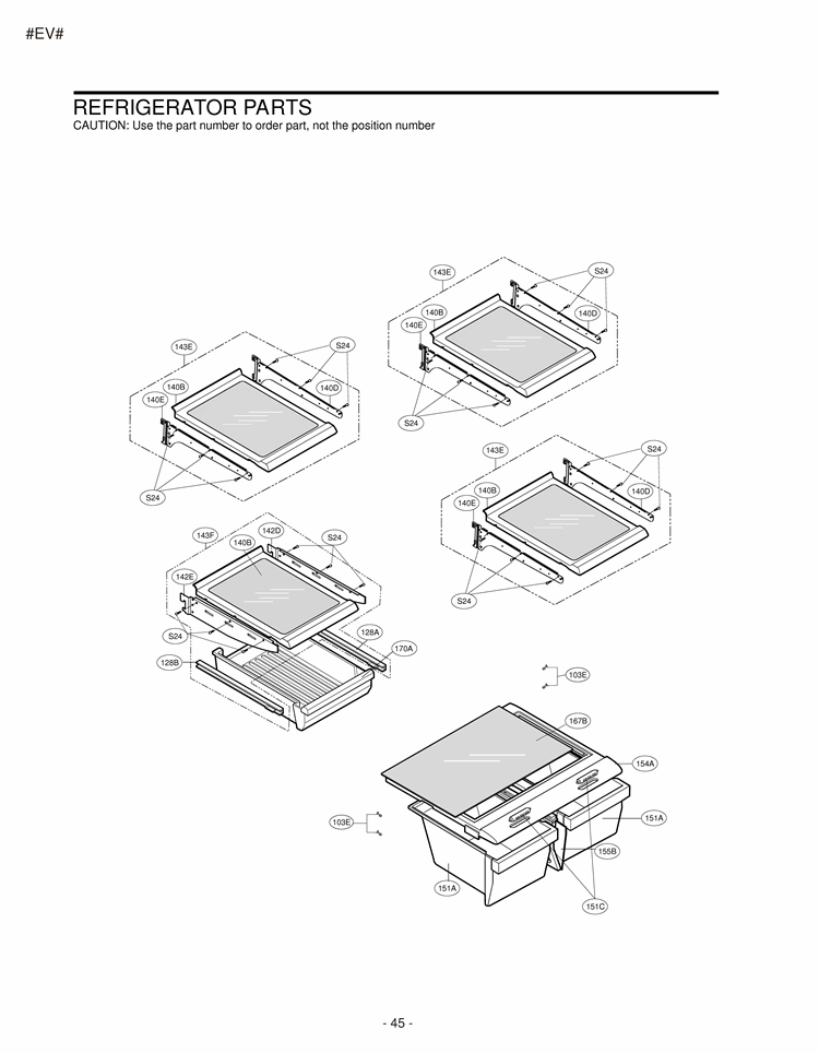 REFRIGERATOR PARTS Diagram and Parts List for LDC22720ST AST1LGG LG Refrigerator