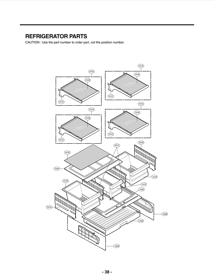 REFRIGERATOR PARTS Diagram and Parts List for LFC25770SW ASW6LGA LG Refrigerator