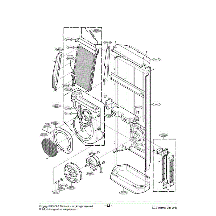 Section 3 Diagram and Parts List for LF300CP AWHAEUS LG Air Conditioner