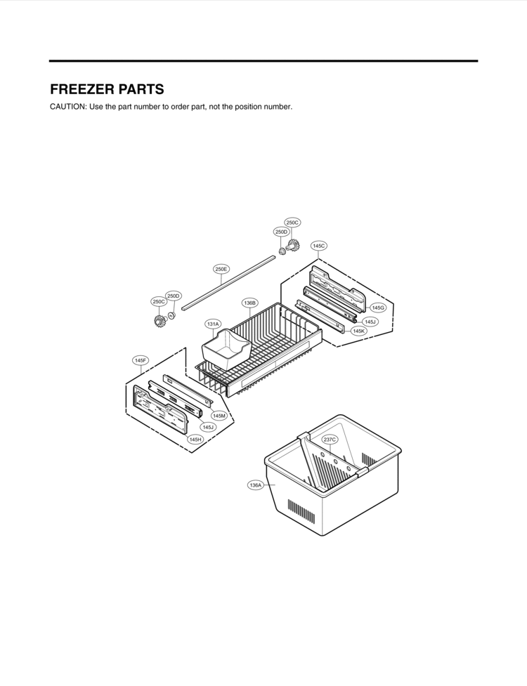 FREEZER PARTS Diagram and Parts List for LFX25961SW LFX25961SW/ 02 LG Refrigerator