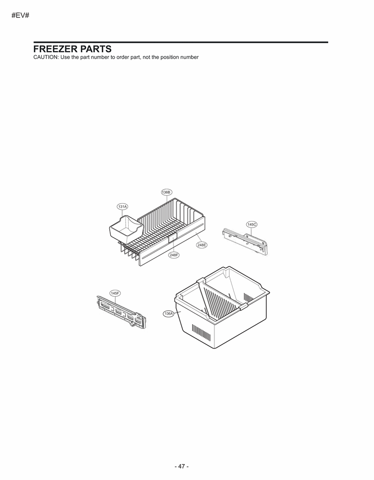 FREEZER PARTS Diagram and Parts List for LDC22720ST LDC22720ST /02 LG Refrigerator