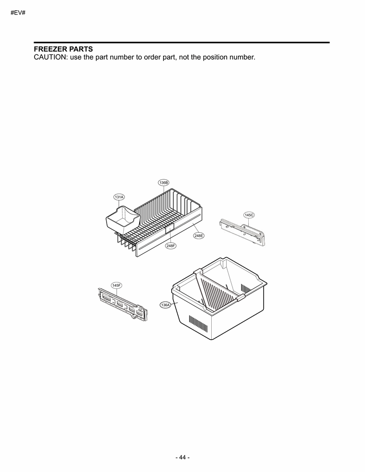FREEZER PARTS Diagram and Parts List for LFC20760SB AWB3LGY LG Refrigerator