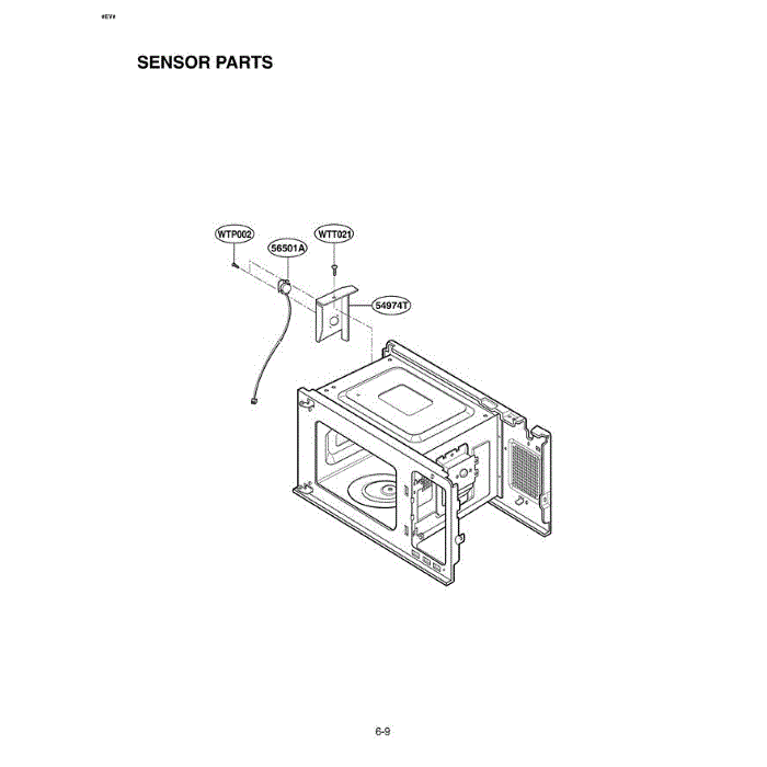Section 6 Diagram and Parts List for LMH1017CVST AS1ELGA LG Microwave Oven Combo