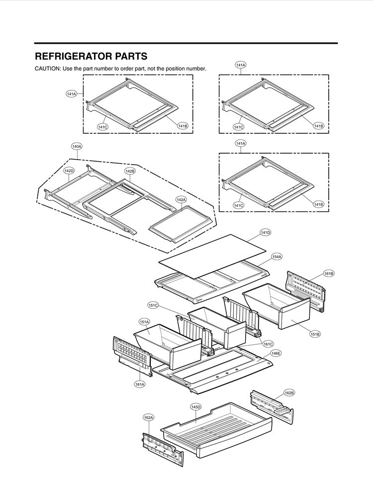 REFRIGERATOR PARTS Diagram and Parts List for LMX28988ST  LG Refrigerator