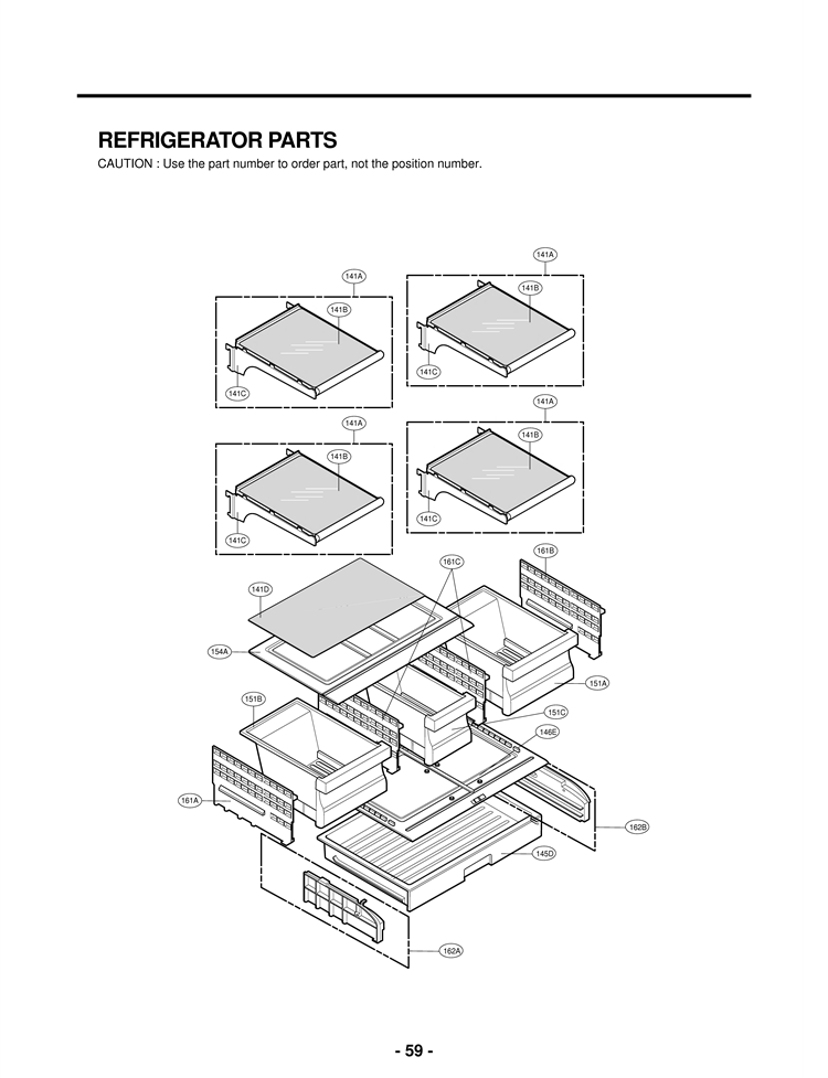 REFRIGERATOR PARTS Diagram and Parts List for LFC21776ST ASTCNA0 LG Refrigerator