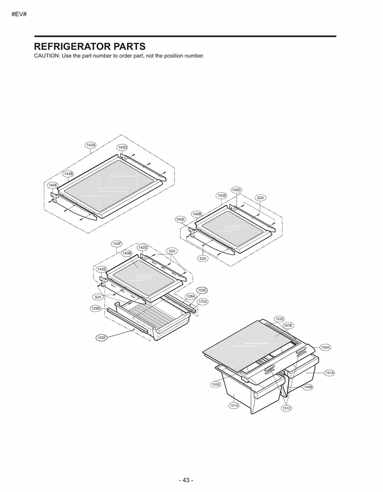 REFRIGERATOR PARTS Diagram and Parts List for LRBC20512SW LRBC20512SW /02 LG Refrigerator