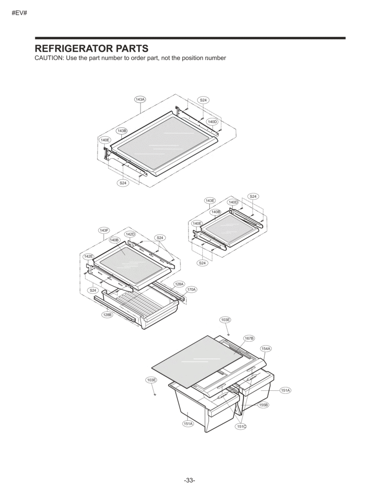 REFRIGERATOR PARTS . Diagram and Parts List for LTC22350WH  LG Refrigerator