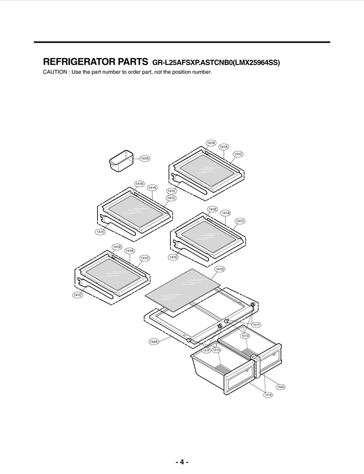 REFRIGERATOR PARTS Diagram and Parts List for LMX25964SS ASTCNB0 LG Refrigerator