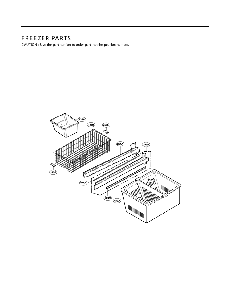 FREEZER PARTS Diagram and Parts List for LMX21981ST AST3LGA LG Refrigerator