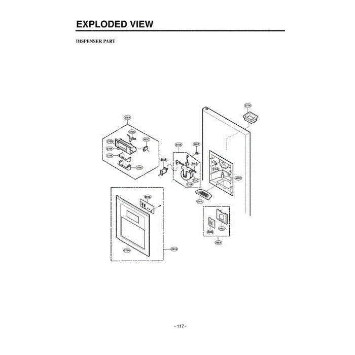 Section 6 Diagram and Parts List for LRSPC2031T ATICLGA LG Refrigerator