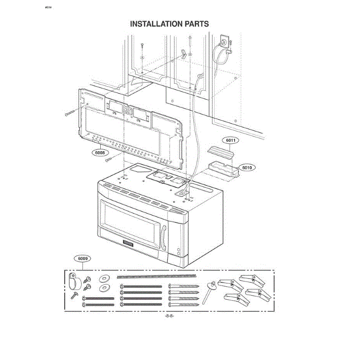 Section 5 Diagram and Parts List for LMVM1945T ATGELGA LG Microwave Oven Combo