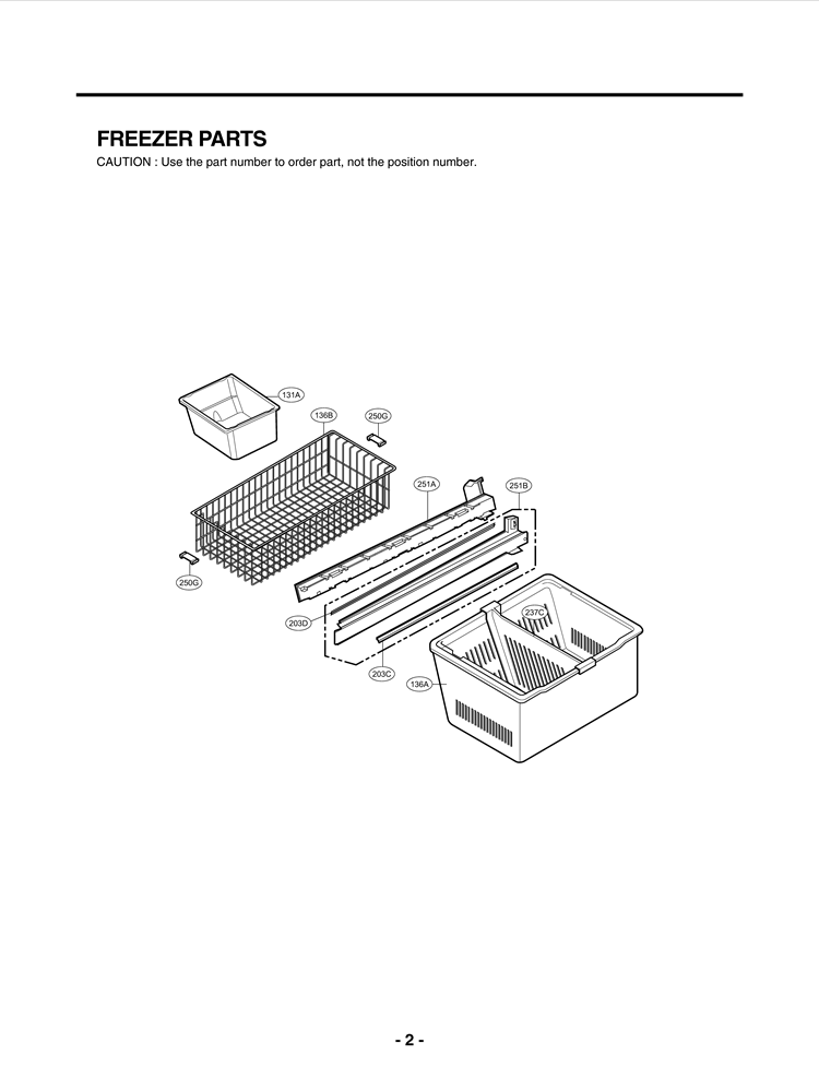 FREEZER PARTS Diagram and Parts List for LMX25984ST ASTCNA1 LG Refrigerator