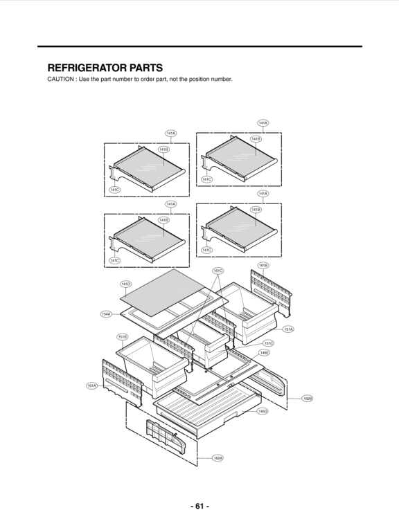 REFRIGERATOR PARTS Diagram and Parts List for LFC25776SW ASWCNA1 LG Refrigerator
