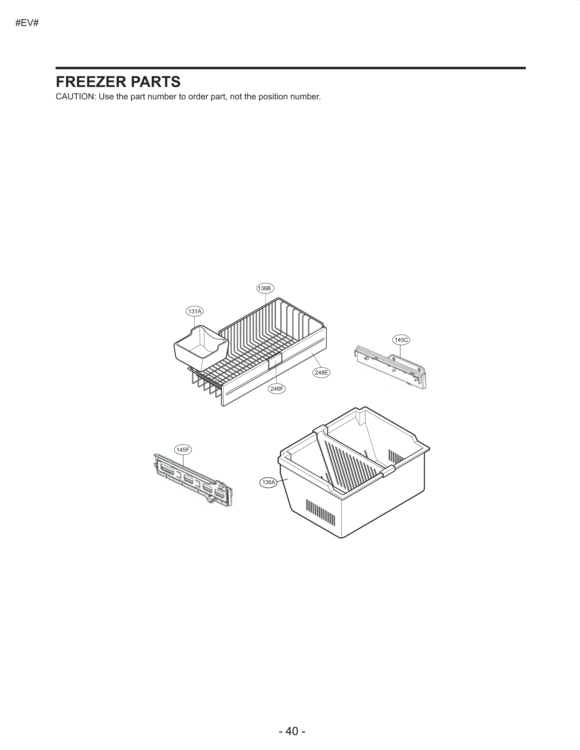 FREEZER PARTS Diagram and Parts List for LFC23760ST AST4LGA LG Refrigerator
