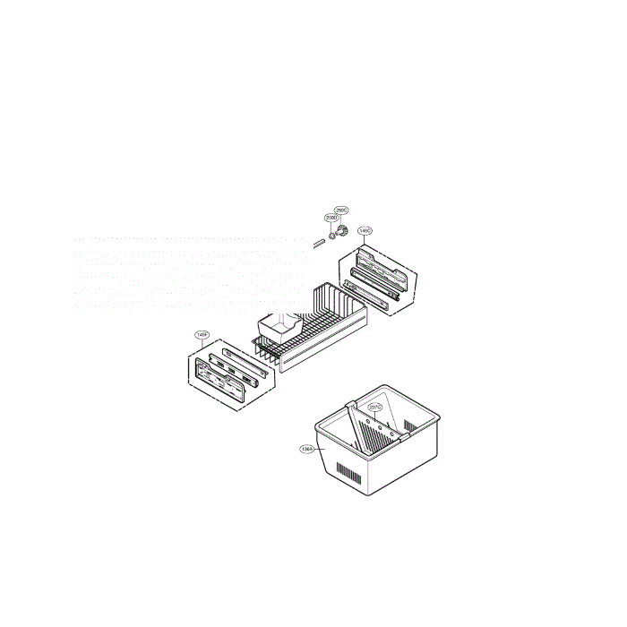 Freezer Diagram and Parts List for LFC21760ST 00 LG Refrigerator