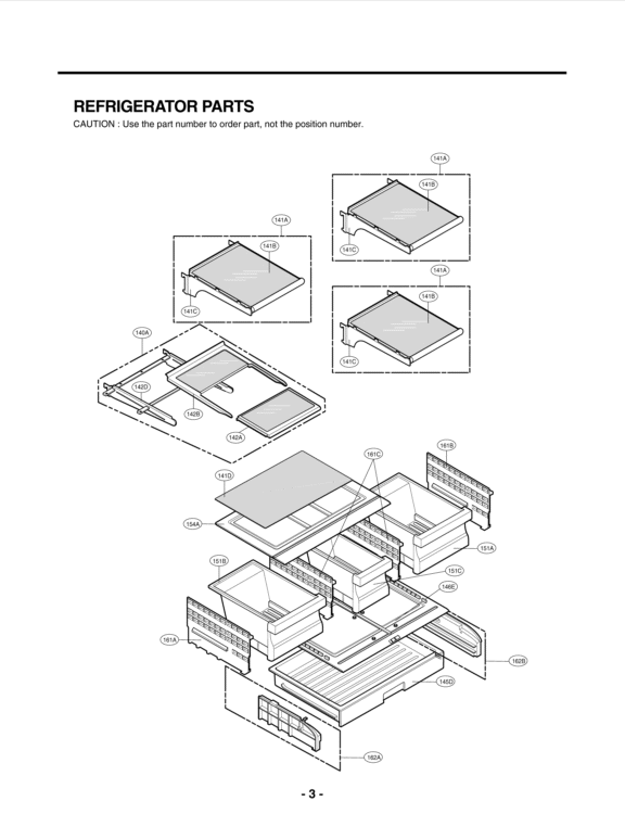 REFRIGERATOR PARTS Diagram and Parts List for LMX25986SB AWBCNA0 LG Refrigerator