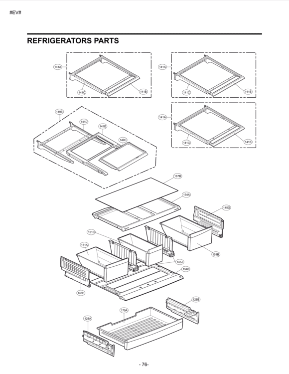 REFRIGERATORS PARTS Diagram and Parts List for LMX25988SW LMX25988SW /00 LG Refrigerator