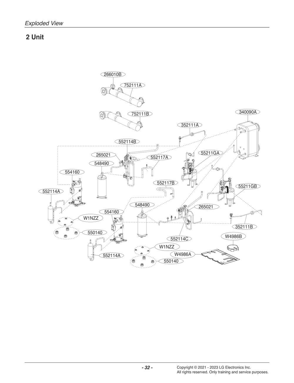 Diagram 4 Diagram and Parts List for ACHH040VBAB ABEAAAU LG Air Conditioner