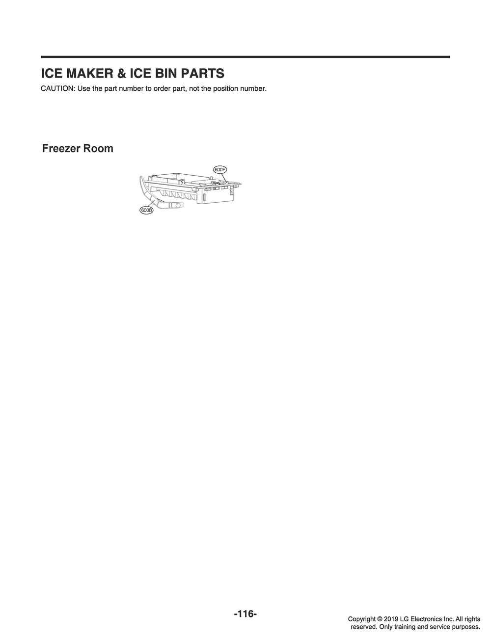 Ice Maker And Ice Bin Parts Diagram and Parts List for GR-Q278NSNM ASTCNA0 LG Refrigerator