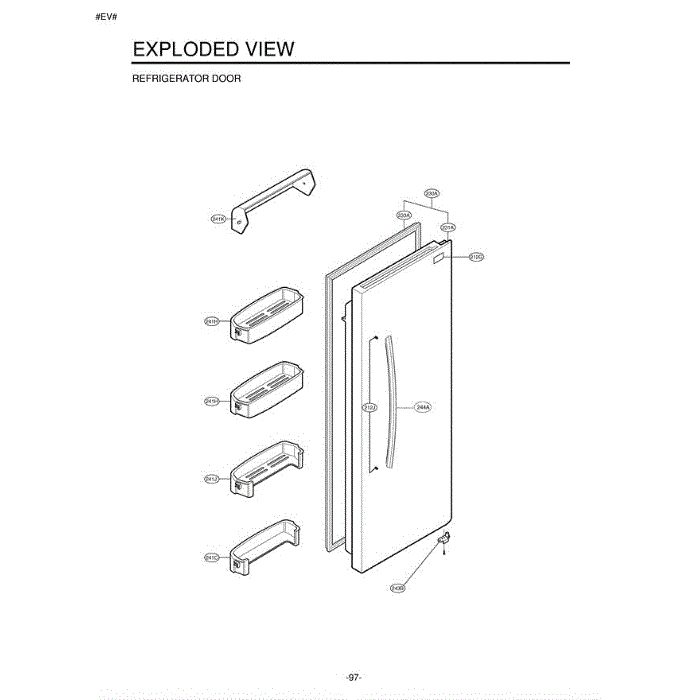 Section 6 Diagram and Parts List for LSC27910SW ASWCLGA LG Refrigerator